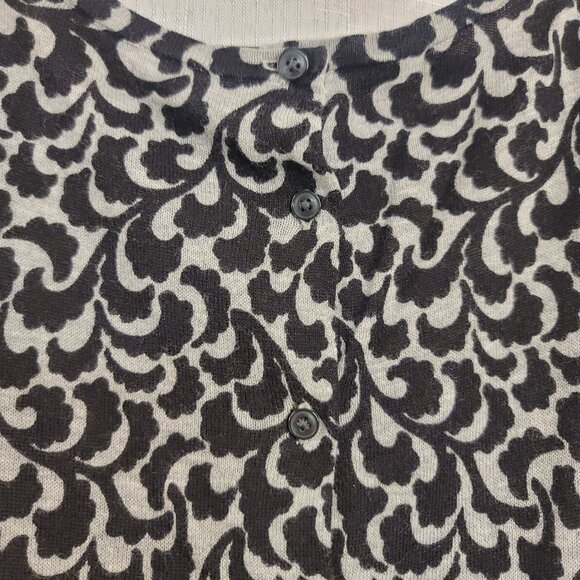 Ann Taylor Loft Womens Knit Sweater Black White Cotton XS Long Sleeves - Picture 3 of 7